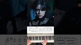 #wednesday #WednesdayAddams #pianocover #pianomusic #pianoplayer #pianotutorial #pianosheet #shorts