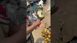 Amazing Green Coconut Cutting Skills #greencoconut #coconutwater #foodievai #foodie #streetfood