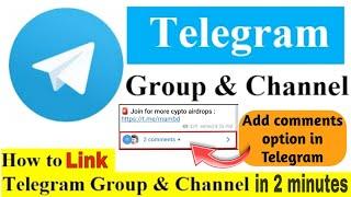 Telegram hidden tricks | How to link telegram channel with group | Add comments option in Telegram