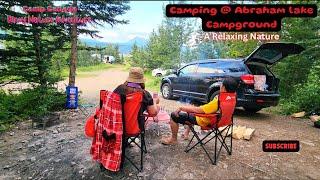 Camping and Relaxing @ Abraham Lake campground / Alberta Canada