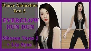 The Sims 4 EVERGLOW DUN DUN [Dance Animation Test 2 Sihyeon Verse 1 + Lip Sync]