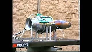 Sophia model jet engine.  (Possibly the first in Australia.) Modelflight Adelaide early 1990s