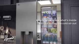 Grand Appliance - NEW Counter Depth MAX | LG Premium Mirror InstaView French Door Refrigerator