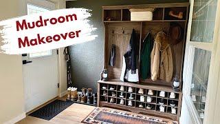 DIY Complete Mudroom Transformation - HUGE Difference! | Builds by Maz