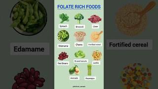 Folate Rich Foods | Boost Your Health Naturally! #healthyeating #healthylifestyle #folate #diettips