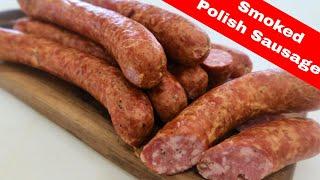 Hot Smoked Polish Sausage, from Home Production of Quality Meats and Sausage.