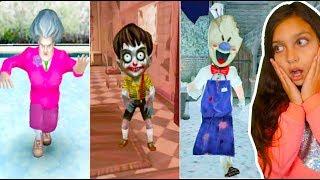 СЫН МИСС ТИ и МОРОЖЕНЩИКА? Ice Scream 2 MISS T Scary Child Smiling X Corp Scary Teacher 3D Валеришка