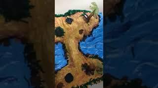 Model of an Isthmus ( project on minor landforms of Earth)