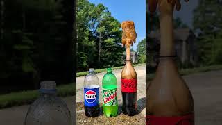 Popular Coke Sodas Vs Mentos (Coke, Sprite, Fanta) #satisfying #experiment #asmr
