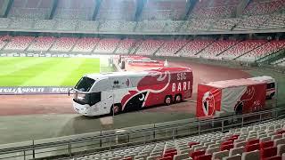 Bari bus inside the stadium "I Galletti" The Cockerels   