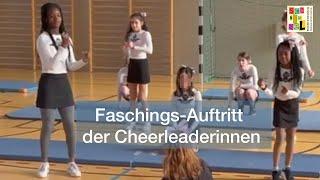 Faschings-Auftritt der Cheerleaderinnen vom Campus Hannah Höch