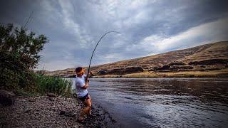 Riverside Camping for Sturgeon (Catch & Cook Catfish)