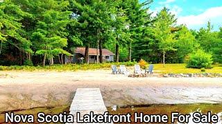 Nova Scotia Waterfront House For Sale | C$499k | Private Own Beach | Nova Scotia Lakefront Homes