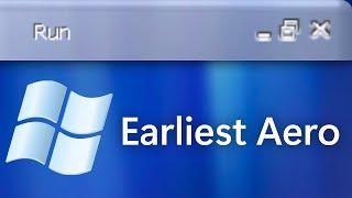 Earliest Windows "Aero" Theme!
