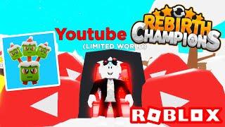 ПОЛУЧИЛ БЕСПЛАТНОГО ПИТОМЦА И ЗА 10 МИНУТ ПРОШЕЛ ЧЕМПИОН ПЕРЕРОЖДЕНИЙ! ROBLOX Rebirth Champions