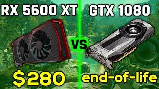 RX 5600 XT vs GTX 1080 (7 Games + Power + Temps)