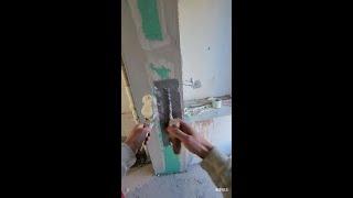 Painter Applying putty | Puttying for renovation #putty 250101