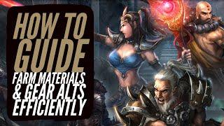 Diablo 3 - How To Farm Materials & Gear Alts Efficiently