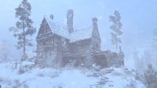 Howling Winter Winds in an Old House | Relaxing Wind & Blizzard Sounds