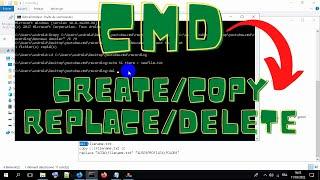 Create, Copy, Replace, Delete Files and Folders with CMD  #terminal #cmd #DZ4Team