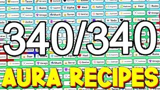 ALL 340 AURA RECIPES in AURA CRAFT! (ALL RECIPES)