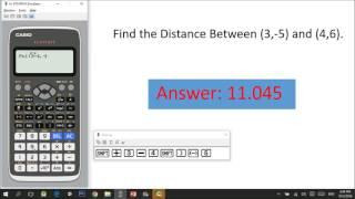 CASIO 991EX - Shortcut in solving Distance between two points.