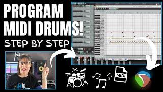 How To Program A Drum Track Using MIDI In Reaper DAW Recording Software