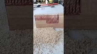easy tips for connecting wood with a locking pin in the middle #woodworking #carpentry #howtomake