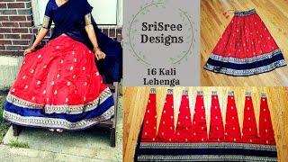 Lehenga Cutting & Stitching | 16 Kali Lehenga