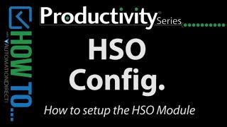 Productivity PLC Motion - How To Setup High Speed PLC Output Module from AutomationDirect