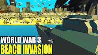 Full-Scale WORLD WAR 3 Beach Invasion of CALIFORNIA! - Ancient Warfare 3