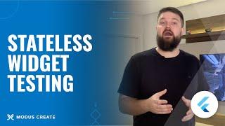 Flutter Stateless Widget Testing