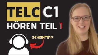 TELC C1 hören teil 1 - "Meinungen heraushören und richtig zuordnen"