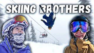 Skiing Kids - Brothers Going Hard On Skis