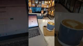 having a super Coffe. social Hub Dubai Design District #dubai #uae #emarat #pakistan
