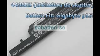 gigabyte p15f laptop battery CLEVO 6-87-W650S-4D4A2 W650BAT-6 11.1V 5600mAh