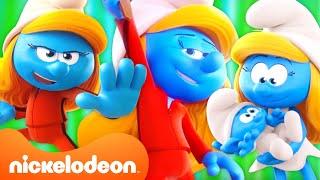 Every Smurfette Moment in The Smurfs!  | 37 Minute Compilation | @Nicktoons