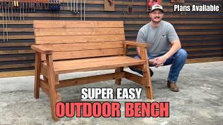 DIY Outdoor Bench for Under $50 | Easy 2x4 Project!