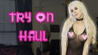 4K TRANSPARENT LACE DRESSES | TRY ON HAUL WITH MIRROR VIEW