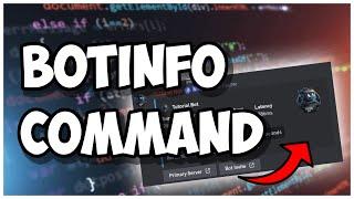 [NEW] - How to make a BOTINFO COMMAND for your discord bot! || Discord.js V14