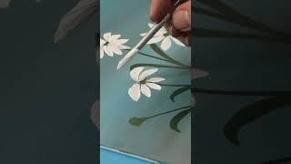 How to paint daisies - easy acrylic flowers for beginners 