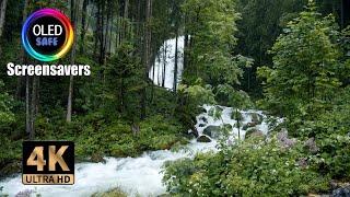 Waterfall Screensaver - Australian Alps - 10 Hours - 4k - OLED Safe - No Burn-in