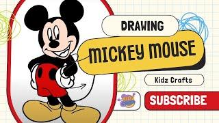 Mickey Mouse Coloring and Drawing | Kidz Crafts | Five Little Monkeys Jumping on the Bed