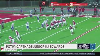 CBS19 PLAYER OF THE WEEK: Carthage's KJ Edwards