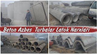 Azbes Beton Turbalar Latoklar | Beton Turbalar narxlari