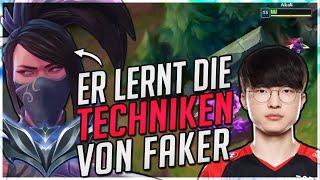 Er lernt Techniken von Faker?! Silber Midlane Coaching  [League of Legends Deutsch]