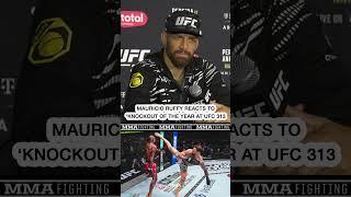 Mauricio Ruffy reacts to highlight reel KO of King Green at UFC 313