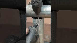 Brilliant idea of welder to cut pipe easily #welding #weld #welder #fabricaton #stickwelder