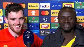 Sadio Mane and Andy Robertson Post Match Interview | Benfica vs Liverpool 1-3 UCL 2022