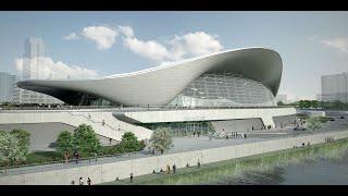 Sketchup speed modeling  ZAHA HADID London Aquatics Center   DZ Tlemcen